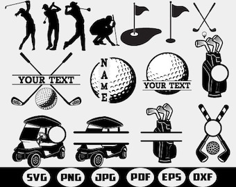 Golf svg bundle,Golfer SVG,Ball Svg,Golf Club Svg,Player Svg,Golfing Svg,Golf Design Svg,Golf name frame,Golf monogram svg, Golfer Quotes
