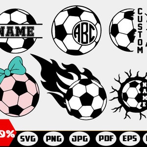 Soccer svg bundle ,Soccer Ball Svg Bundle , Soccer Ball Monogram Svg, Soccer Designs, Soccer Team Svg,Cut File For Cricut, Silhouette