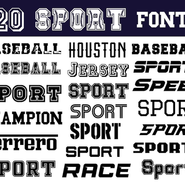 Varsity Fonts OTF SVG Files Varsity Font College Font Sport Font Bundle Fonts Varsity Jersey Font Varsity Letters Font Bundle Fonts