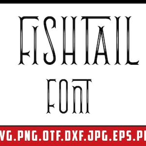 Fishtail Monogram SVG, Fishtail Alphabet Svg, Monogram alphabet, SVG Fonts, Cricut Fonts Cut table Design,svg,dxf,png Instant Download