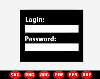 Anmeldung und Passwort svg, passwort svg, passwort svg, anmeldung clipart, anmeldung dateien, Svg Png Jpeg Dxf Pdf Eps Files