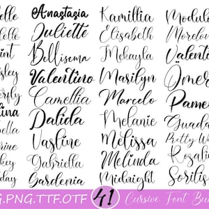 Cursive fonts Bundle Cursive fonts for Cricut Cursive font bundle Fonts bundle svg Wedding font bundle svg Fonts for Cricut Fonts Silhouette