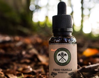 Fired Vanilla 30ml | Beard Oil | Handcrafted in Shropshire, England | Cinnamon & Vanilla Scent