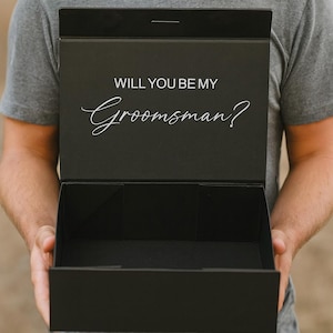 Luxury Gift Box|Magnetic Gift Box|Bridesmaid Maid of Honour gift box|Best man gift box|Personalised Name Box|Birthday Box|Groomsman Box