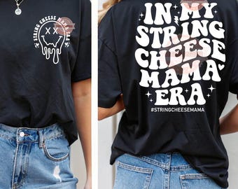 String Cheese Mama Era SVG PNG, Funny Mom Life Shirt Design (Digital Download)