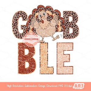 Descarga digital de archivo DTF y sublimación, diseño de camiseta para niñas de Acción de Gracias, divertido diseño de pavo con lentejuelas y estampado de leopardo PNG con purpurina