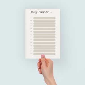 Printable Daily Planner, Digital Planner, A4