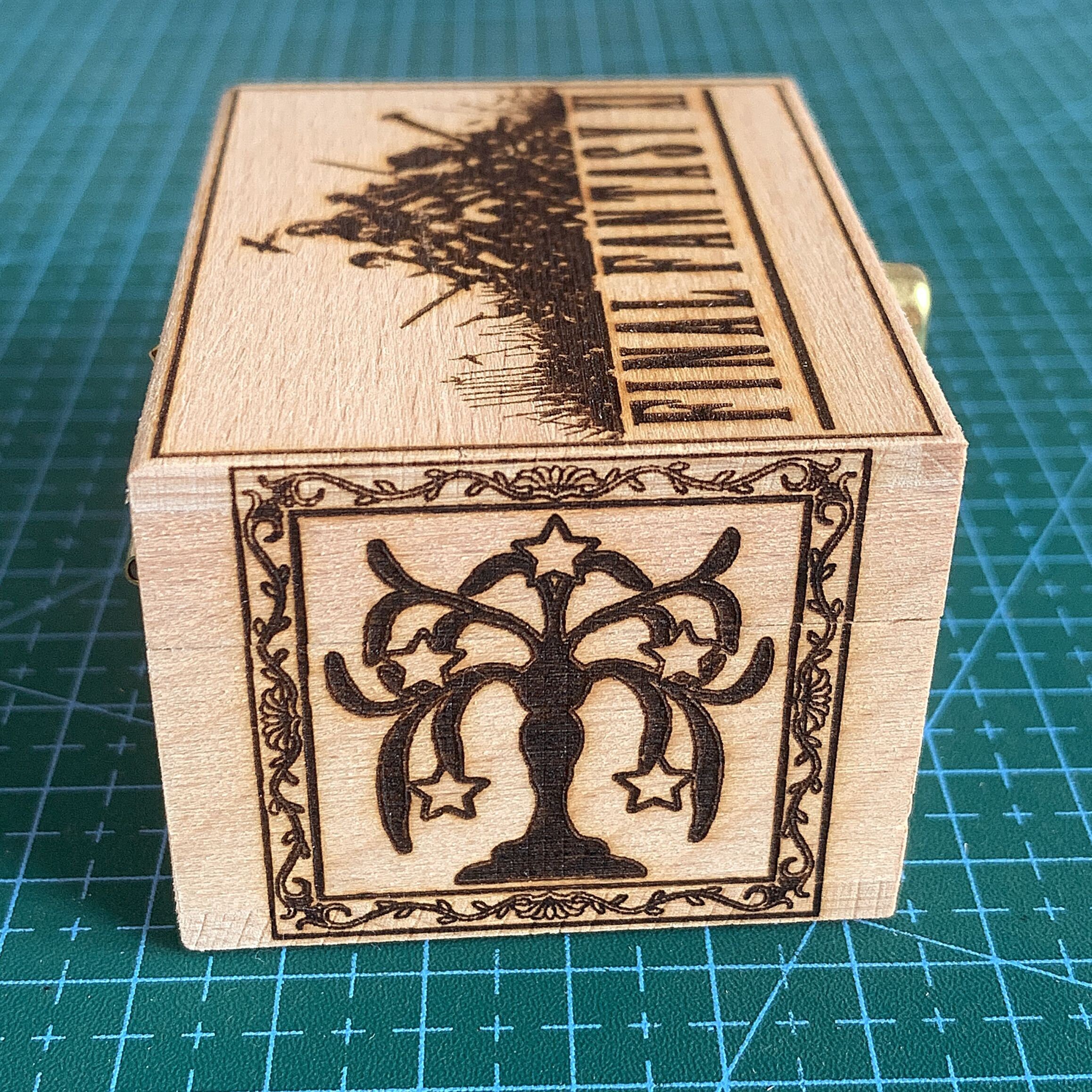 Ff11 Box Final Fantasy XI FF11 Sarutabaruta Hand Cranked Wooden Melody Music Box ...