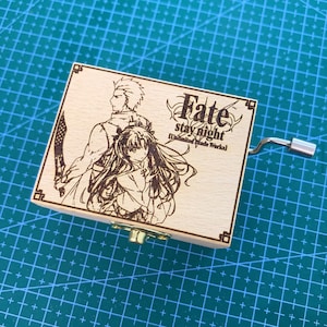 Fate stay night UBW OP Aimer Brave Shine, This Illusion Japanese Anime Theme Music Box, Wooden Melody Personalized Engraved Gift