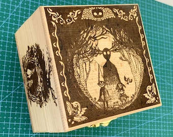 Over The Garden Wall Electronic Music Box | echargeable USB sound mechanism | Custom Anime Game Song By Music Box Version