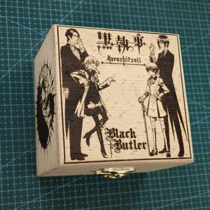 Black Butler Kuroshitsuji Elektronische Spieluhr | über USB aufladbares Klangwerk | Benutzerdefinierte Anime Game Song Durch Music Box Version