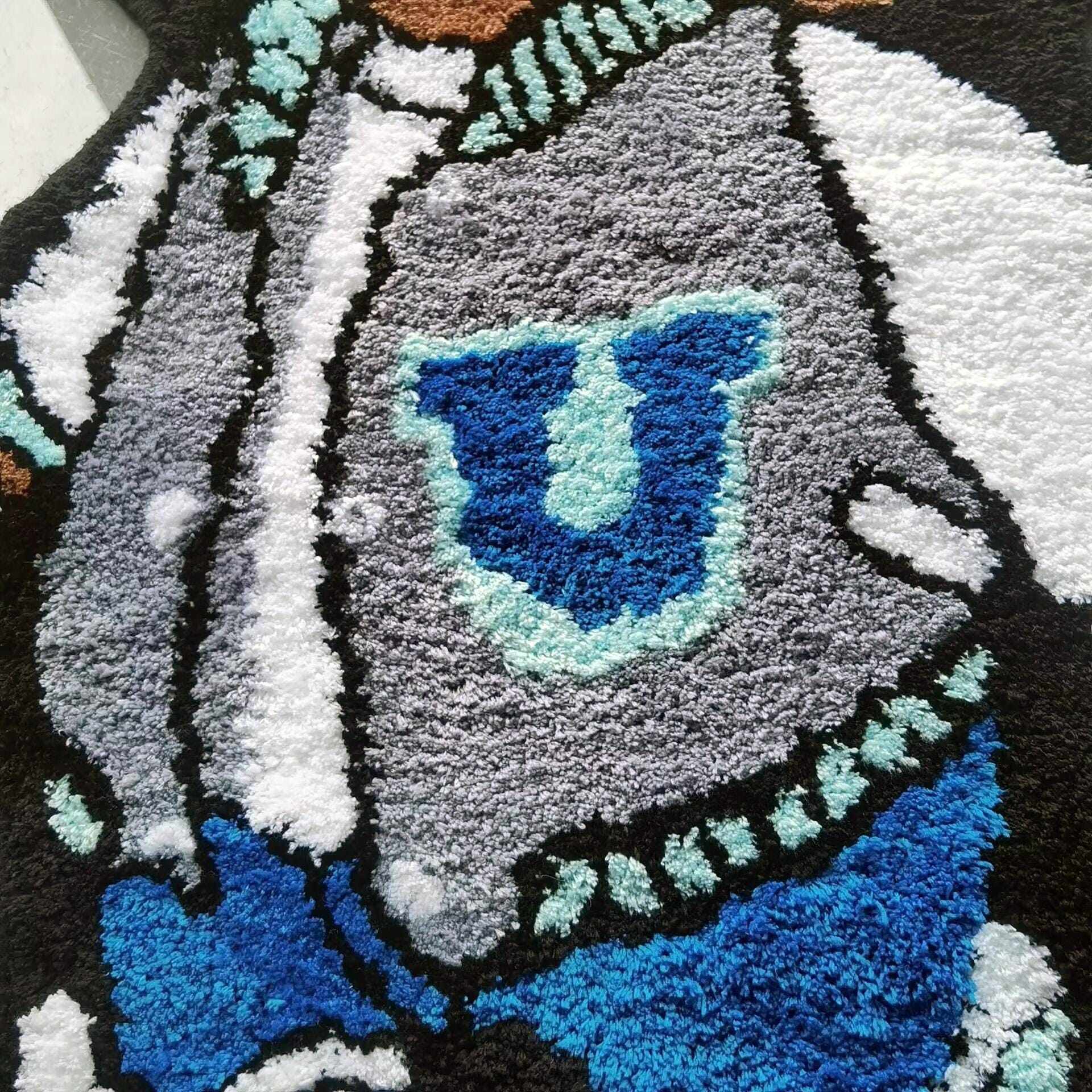 Kanye West Dropout Bear Tufted Rug Custom Anime Game Design Knitting ...