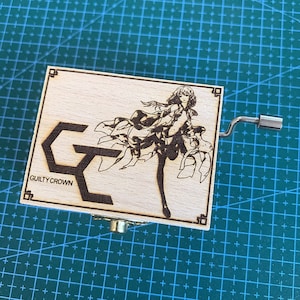 Guilty Crown ED Departures Yuzuriha Inori Japanese Anime Music Box, Wooden Melody Personalized  Engraved Handmade Vintage Gift