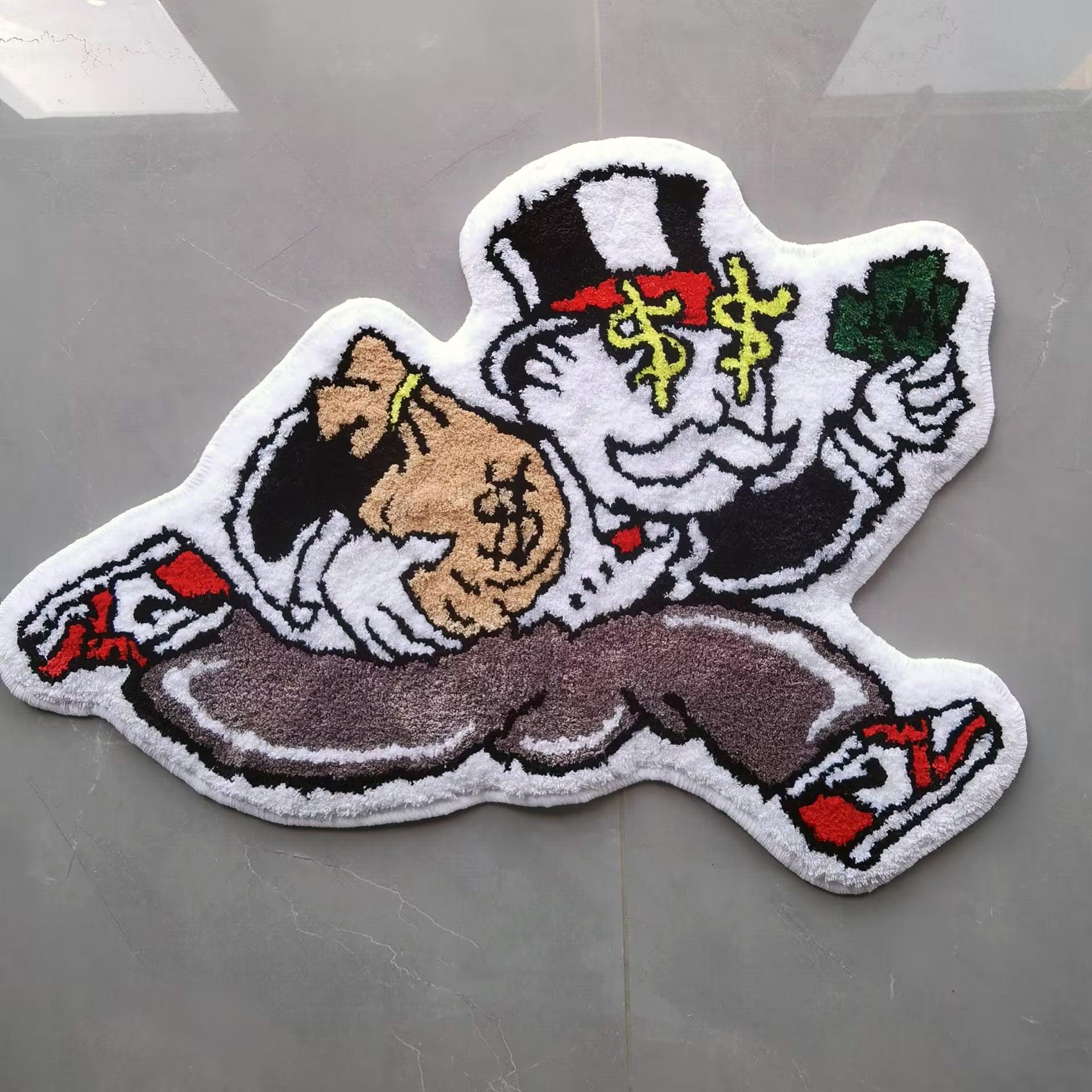 Monopoly Design Rug Alec Monopoly Hypebeast Tufted Rug Custom Anime Game Design Knitting ...
