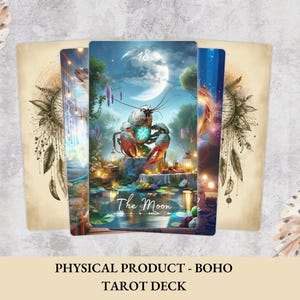 Jeu de cartes Tarot Boho Soul, 78 cartes, version anglaise, livraison gratuite, jeu de cartes oracle sorcière, pochette en velours, inspiration originale, haute qualité