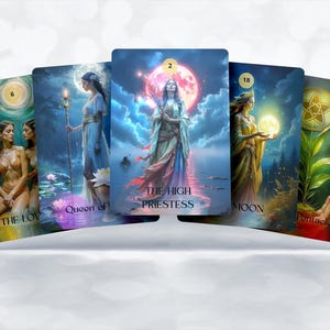 Boho Tarot Deck: Whispers of the Moon - 80 Card Intuitive Deck