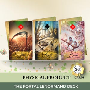 Baralho Portal Oasis Lenormand, estilo Boho 36 cartas, frete grátis, baralho oráculo de bruxa, bolsa de veludo, inspiração original, alta qualidade