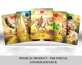 Boho Lenormand Deck: 36 Oracle Cards with Velvet Pouch