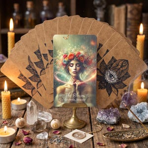Mazzo di carte Boho Wisdom Oracle: 78 carte con custodia in velluto