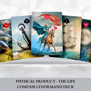 Jeu de cartes Lenormand The Life Compass, 36 cartes, livraison gratuite, jeu de cartes oracle sorcière, pochette en velours, inspiration originale, haute qualité