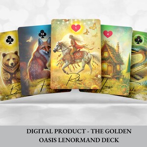 Deck Lenormand classique de 36 cartes avec toile Grand Tableau - France