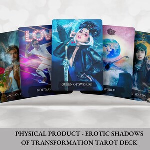 Dark Tarot Deck – Erotische Schatten der Transformation | Schatten Arbeitskarten | Mystisches Tarot