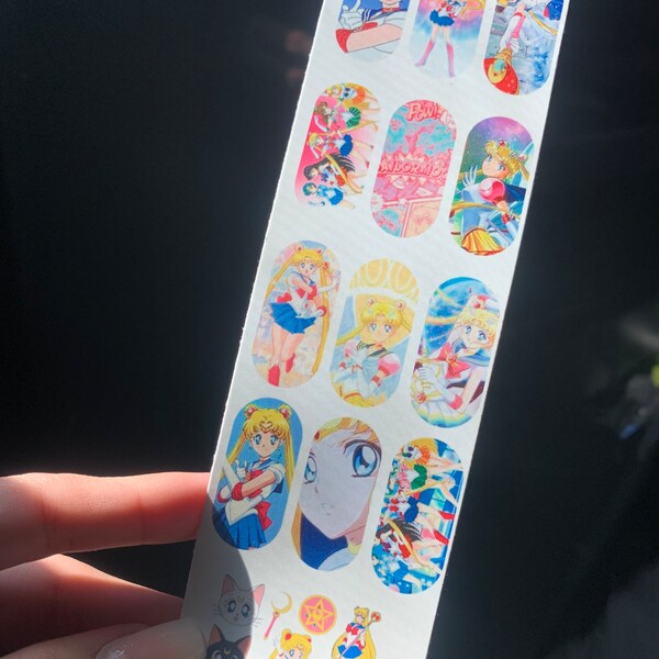 Nail Stickers Moon Etsy