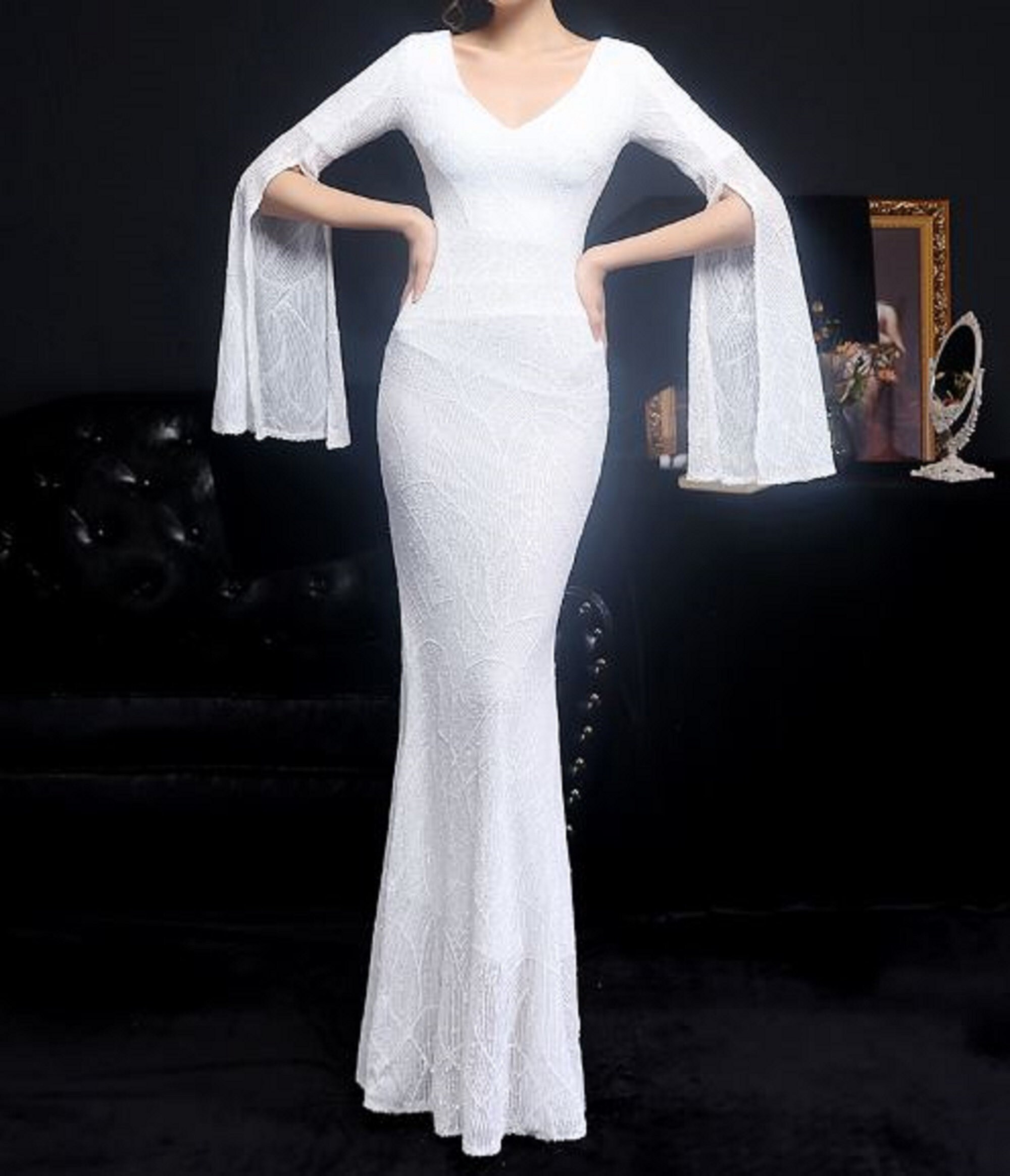 Women Strap V Neck Gold Sequin Evening Dress Sexy Beading Party Maxi Dress Long Prom Dress