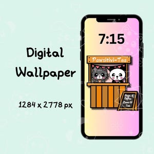Cat Phone Wallpaper Background Panda Phone Background IPhone Panda Wallpaper Panda Digital Art IPhone Cat Digital Art