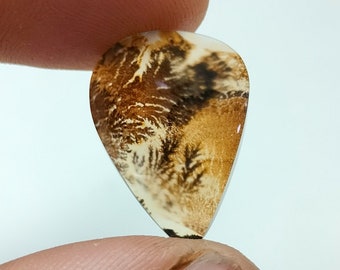 Dendritic Agate Pear ,Cabochon loose Gemstone, Dendritic Agate For Making Jewelry Pendant 20x15 MM