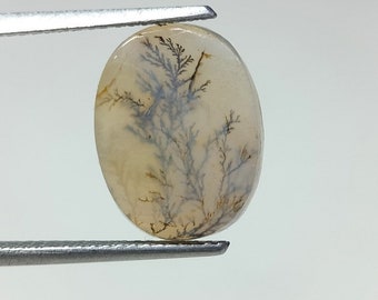 Ágata Escénica 100% Natural!!! Ágata de árbol, cuarzo dendrítico, ágata dendrítica, piedra preciosa de ágata escénica, piedra de ágata dendrítica, tamaño 13x10 MM