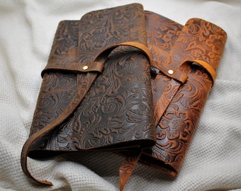 Handmade Leather Book Cover, Book Protector, book accessory