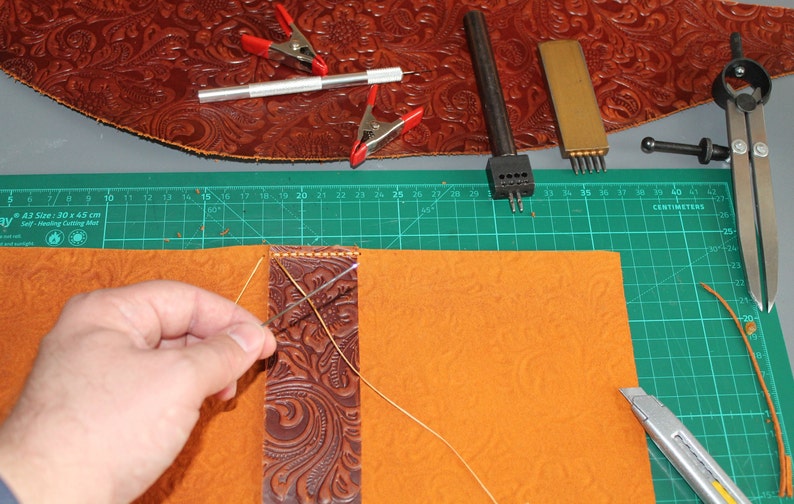 Handmade Leather Book Cover, Book Protector, book accessory