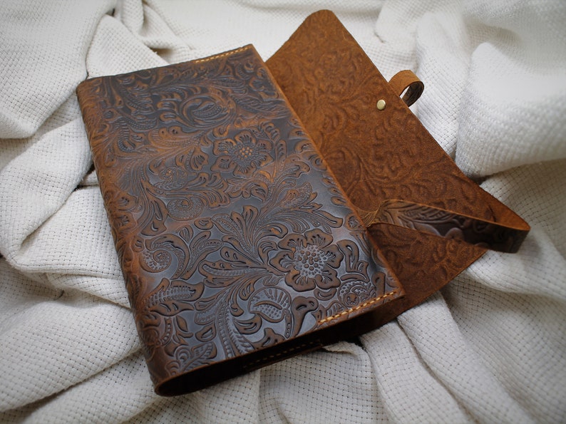 Handmade Leather Book Cover, Book Protector, book accessory