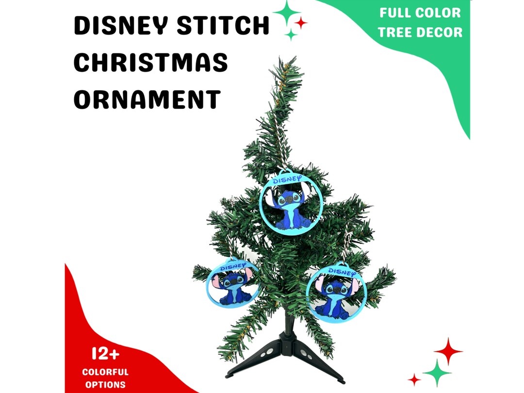 Stitch Christmas Ornament Full Color Movie Christmas Ornaments