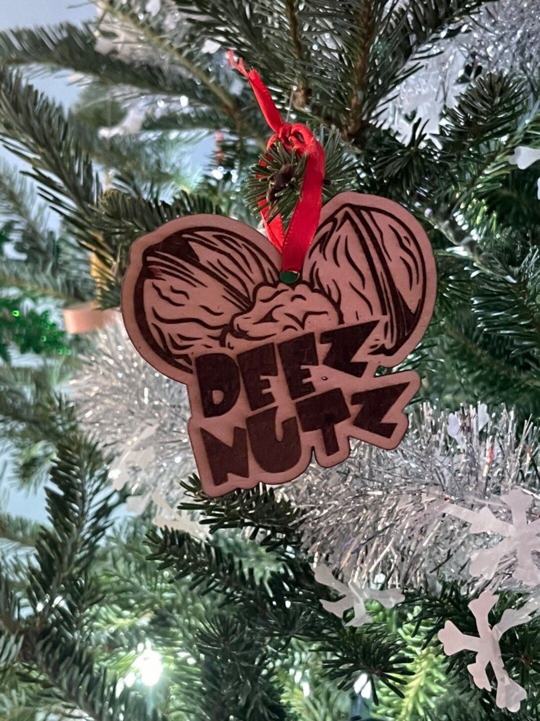 Deez Nutz Meme Ornament Funny Christmas Tree Decorations Meme Xmas
