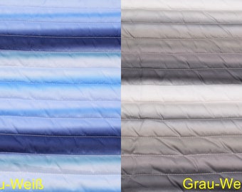 Tissu matelassé Stepper Ombre bleu et gris tissu de veste tissus pour enfants à partir de 0,5 mètres