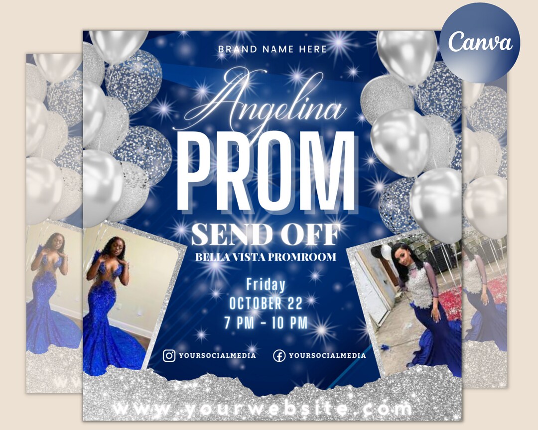 Prom Invitation Flyer, Prom Event Flyer, Prom Invitation, Prom Event