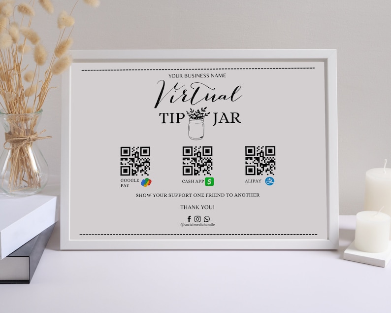 Editable Virtual Tip Jar