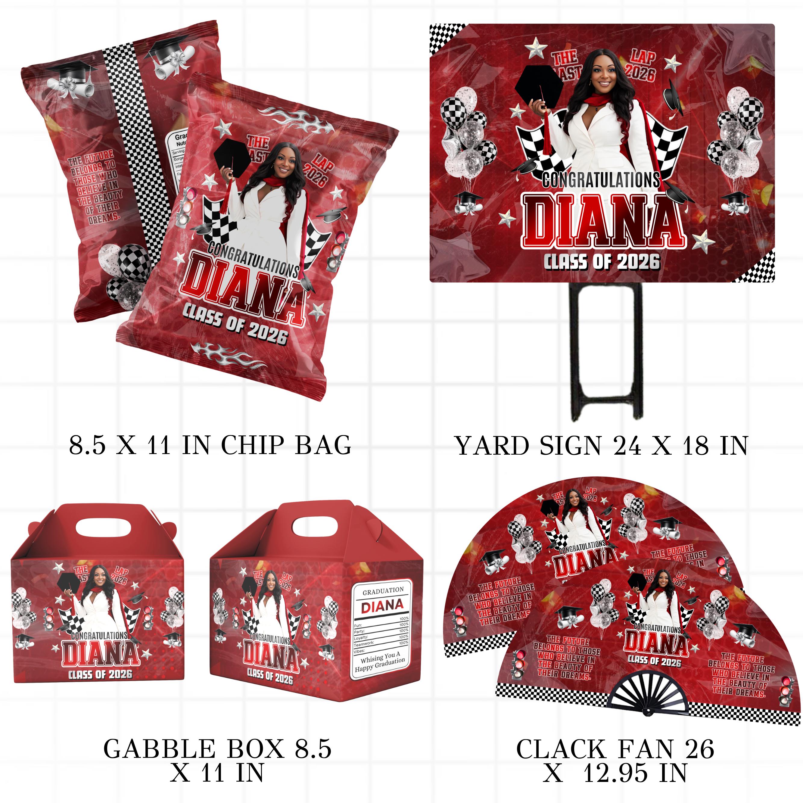 Last Lap Graduation Party Favor Bundle, Class of 2026 Treat Bundle ...
