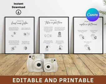 Instax Guest Book | Wedding Polaroid, Polaroid Guest Book, Instax Guest Book, Guest Book Sign, Wedding Camera, Sign