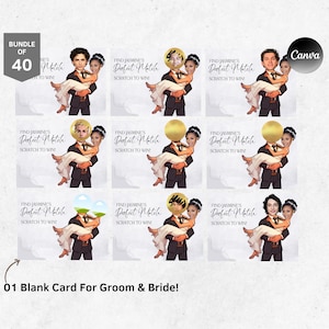 Printable Celebrity Who Has the Groom? Bachelorette Party Groom, Groom Scratch Off Game, Bridal Shower Game, Canva Template Digital Download