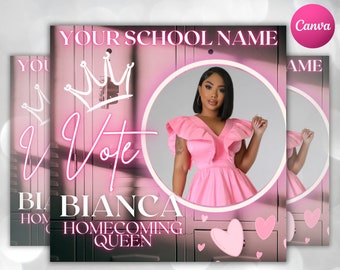 Homecoming Campaign Flyer: Customizable Social Media Template (Canva)