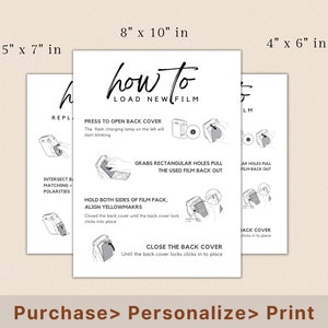 Instax Guest Book Sign | Instax Mini 9, Guest Book, How to Load New ...