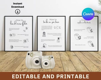 Instax Mini 11 Photo Guestbook Sign | Wedding Polaroid, Polaroid Guest Book, Instax Guest Book, Guest Book Sign, Wedding Camera, Sign