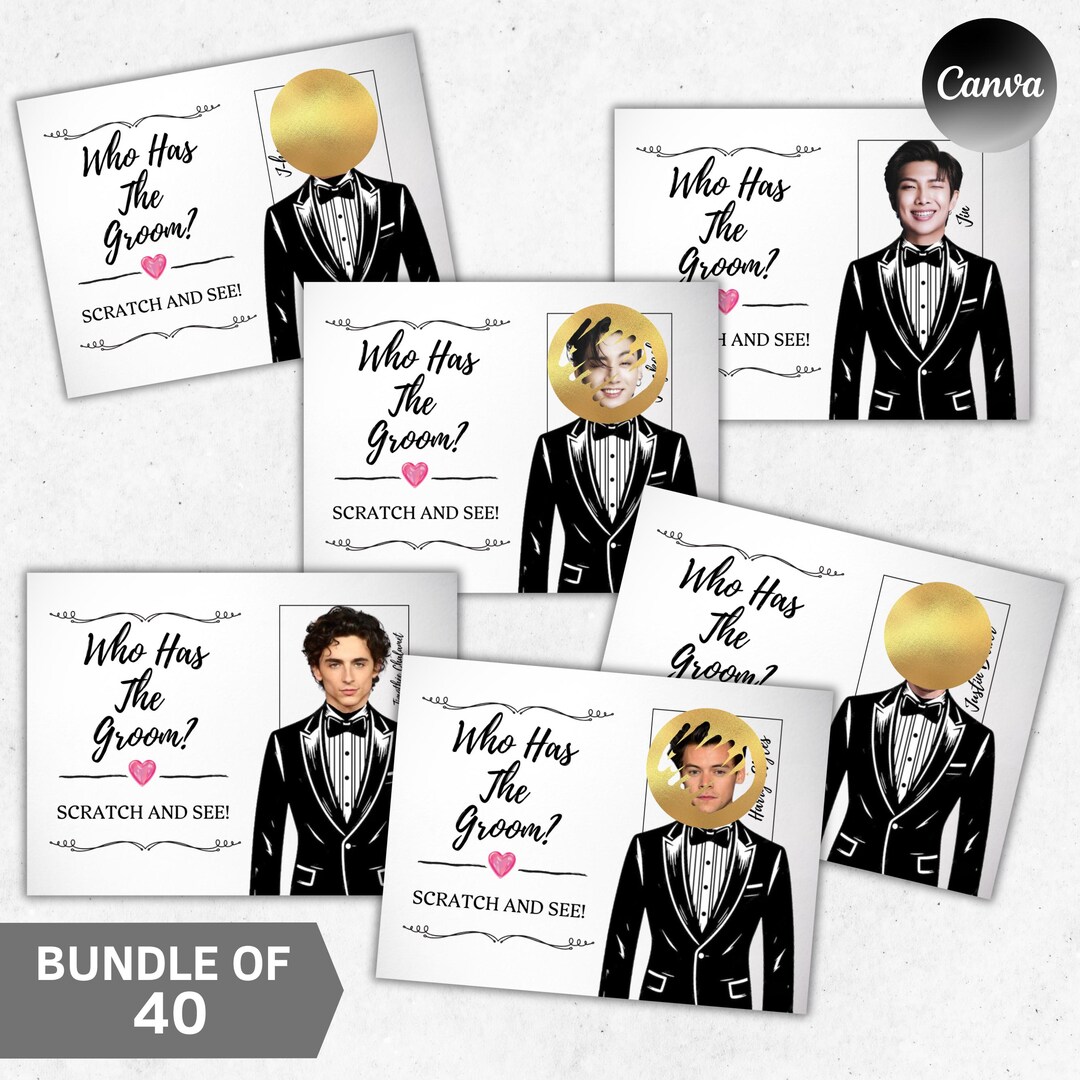 Printable Celebrity Who Has the Groom? Bachelorette Party Groom, Groom ...