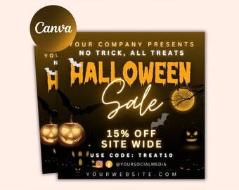 Halloween Flyer, Editable Halloween Party, DIY Flyer Template Design, Sale Flyer, Hair Flyer, Fall Sale Flyer, Pink Flyer, Scary Flyer