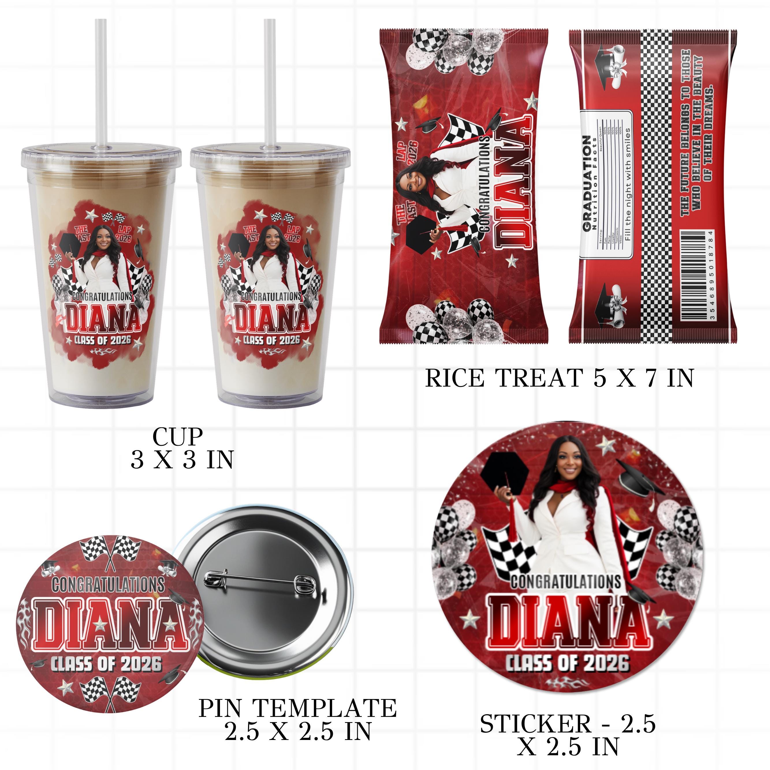 Last Lap Graduation Party Favor Bundle, Class of 2026 Treat Bundle ...