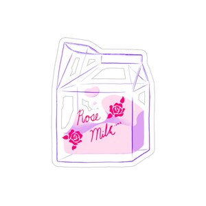 RoseMilk.Ink Logo Sticker × transparent × Vinyl × gestanzt × wasserabweisend