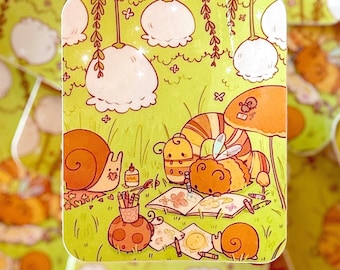 Coloring Bugs Sticker | Snail Bee Bug Caterpillar Art (2.5" x 3")